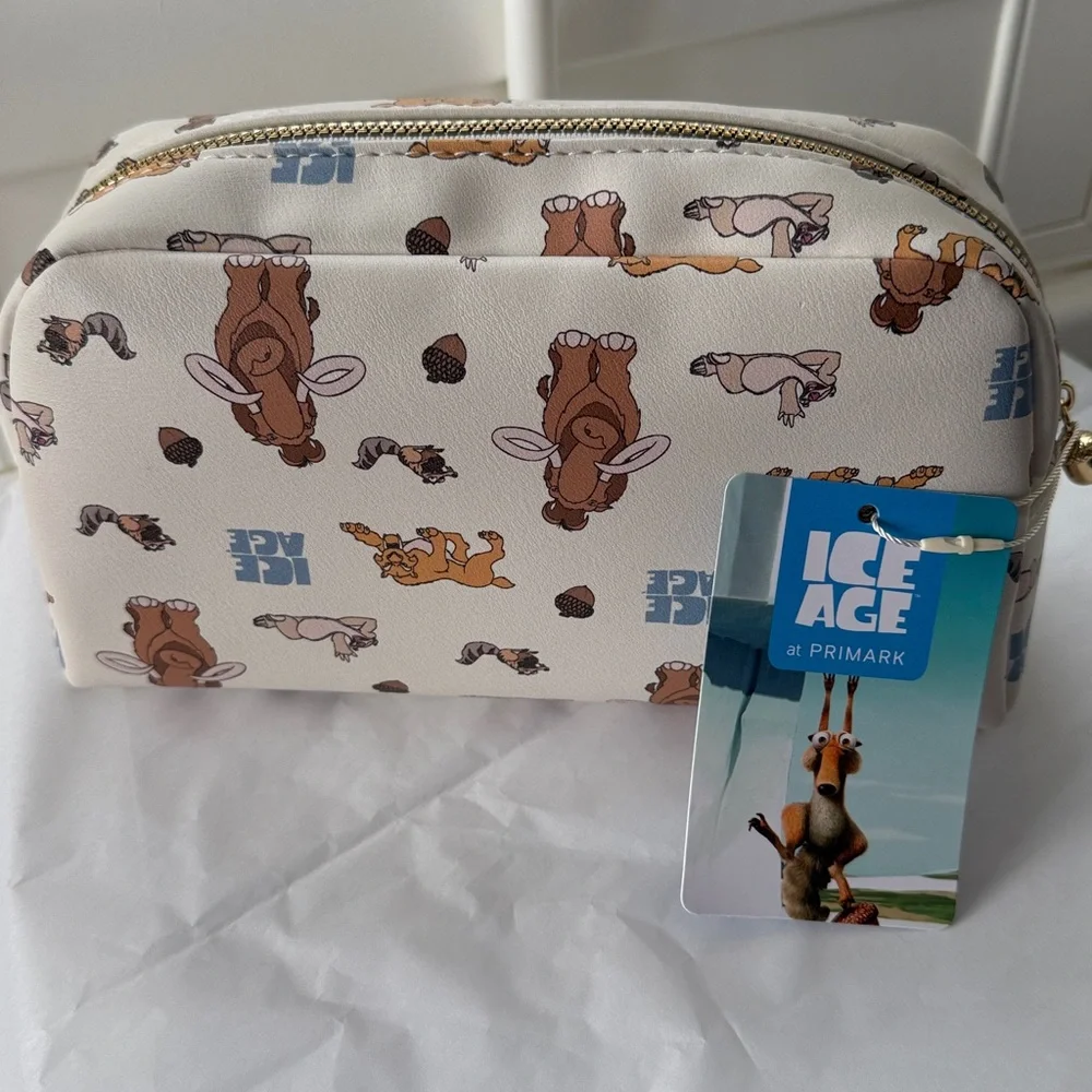Ice Age by Primark Cosmetic Bag NWT